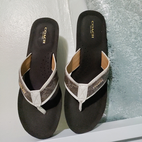 Coach Shoes - Coach Brown Sandals Women Shoes size 10B